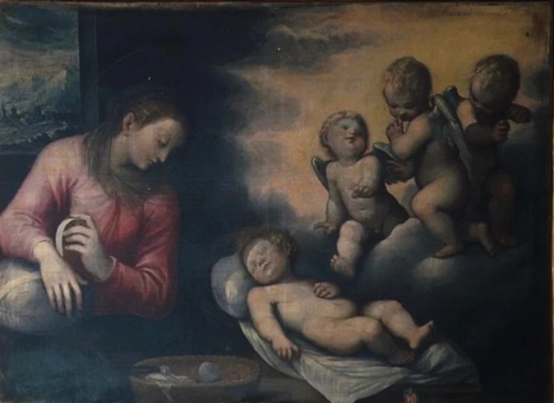  26-Orsola Caccia-Madonna con Bambino e tre putti 